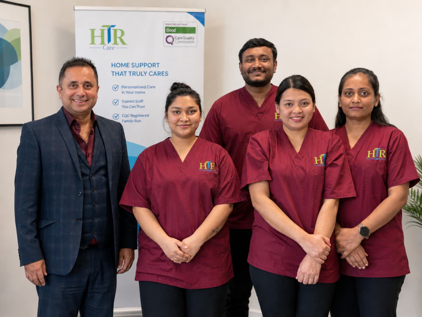 Our professional care team in discussion